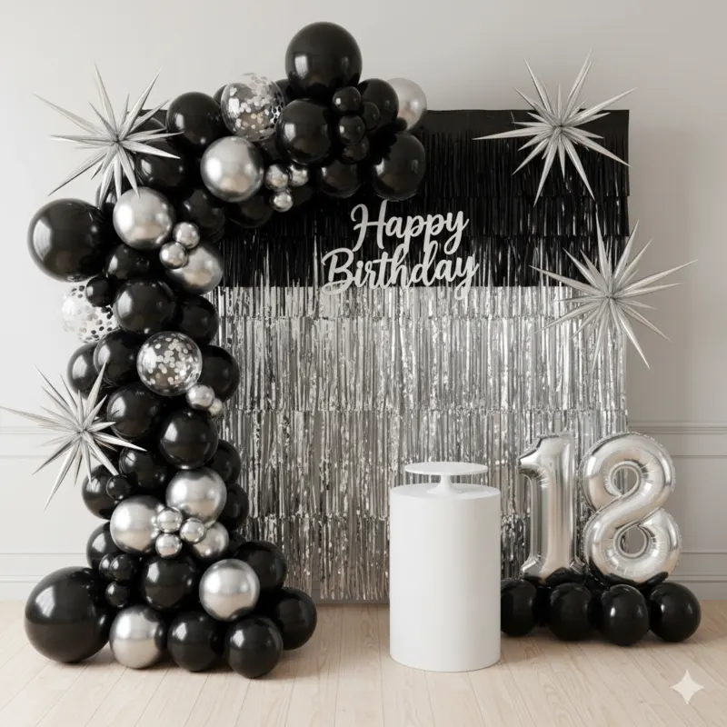 Metallic Birthday Decoration Home
