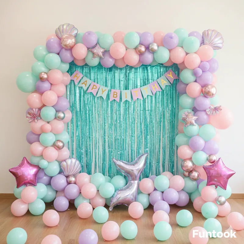Ocean Mermaid Birthday Decoration