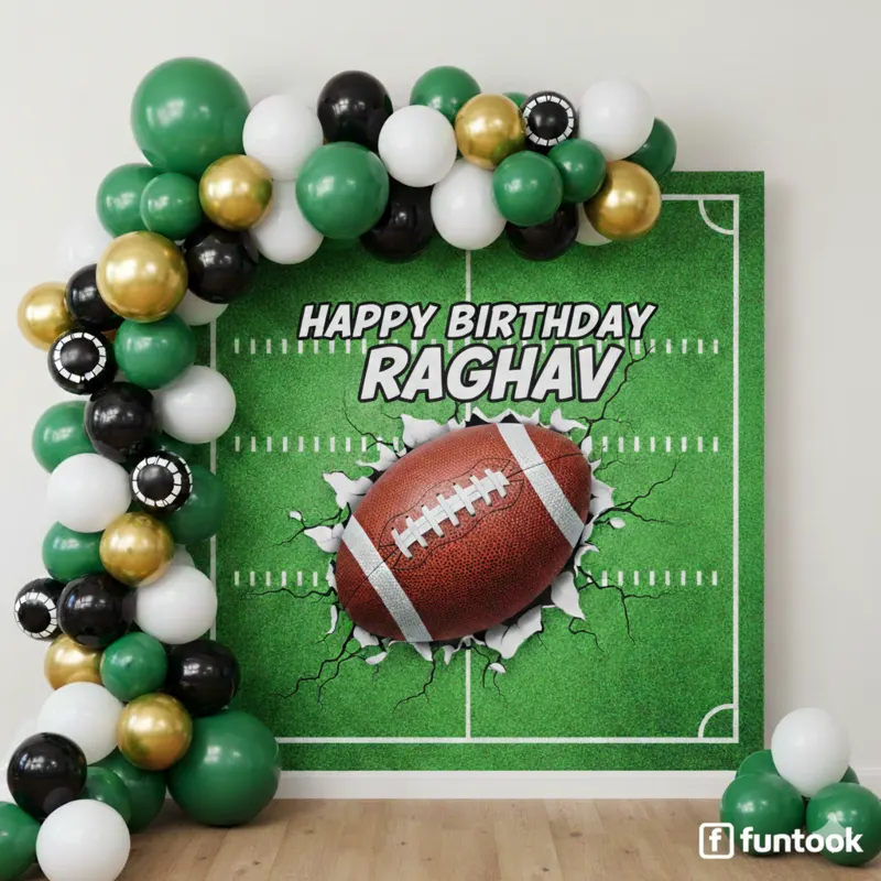 Football Theme Birthday Decoration 2