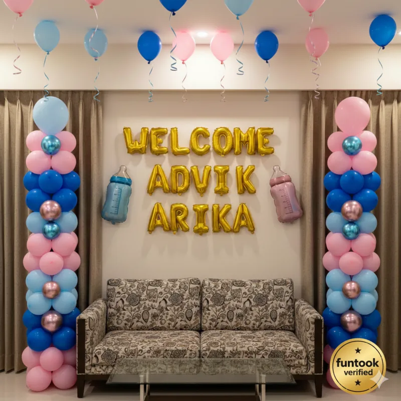 Twins Baby Welcome Decoration