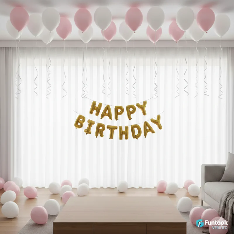 Simple Birthday Celling Decor