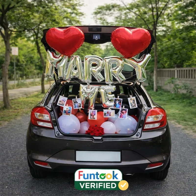 Marry Me Car Boot Decoration 