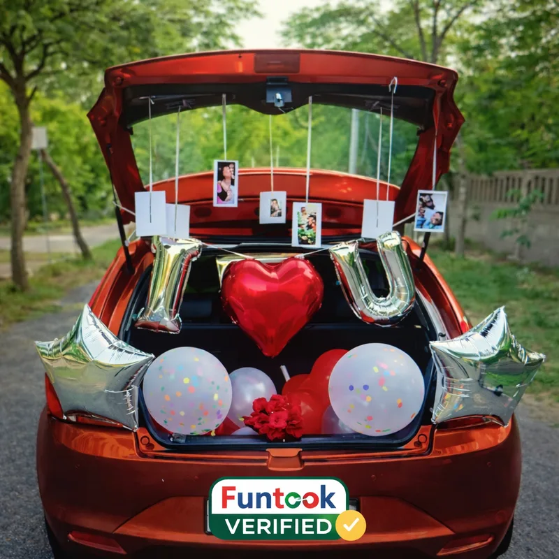 Car boot decoration for birthday