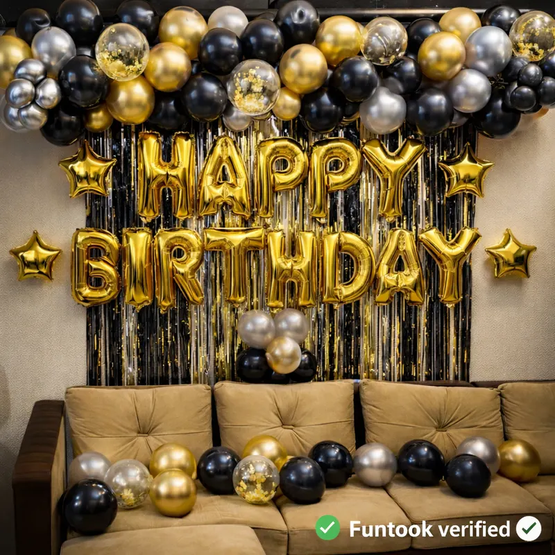 Birthday Balloon Decoration Home  2