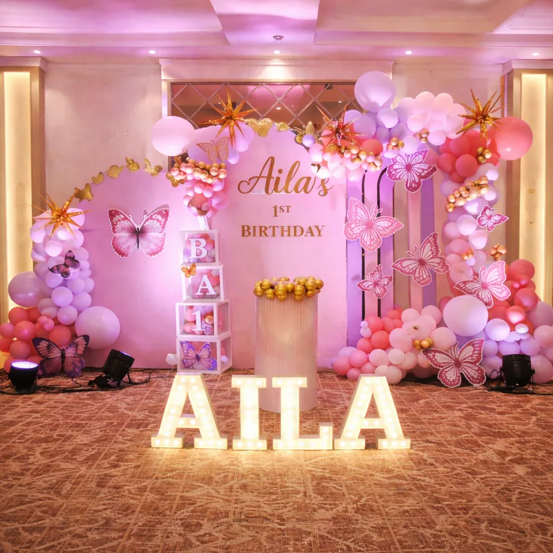 Premium Butterfly Theme Birthday Decoration  1