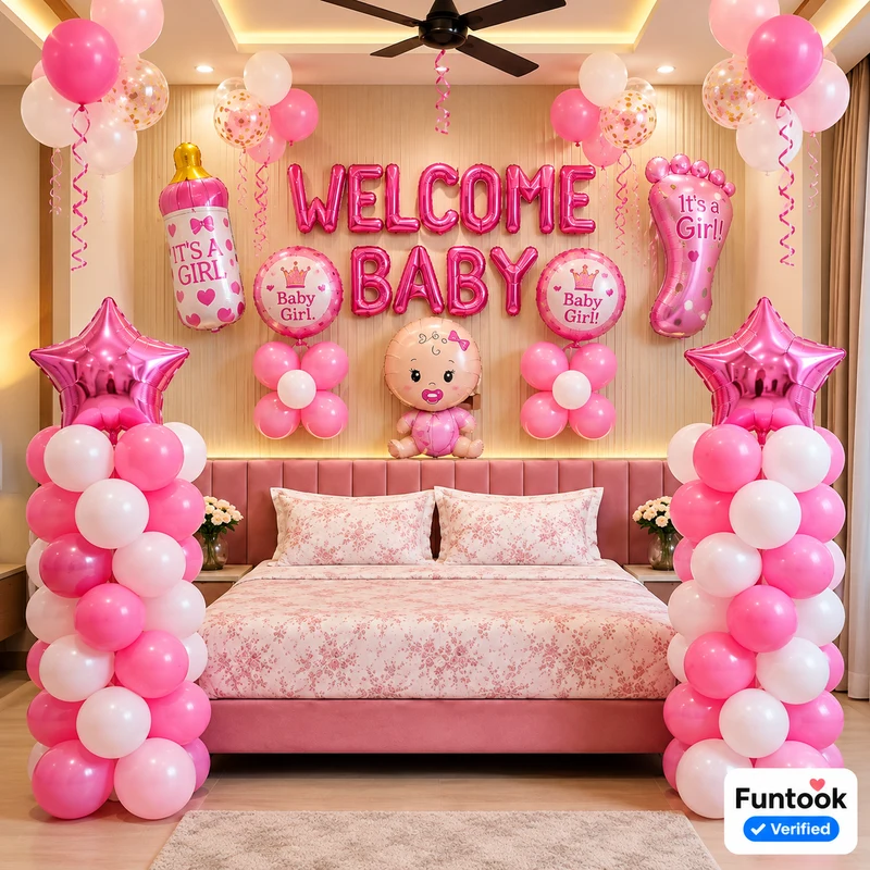 Adorable Welcome Baby Girl Decor 1