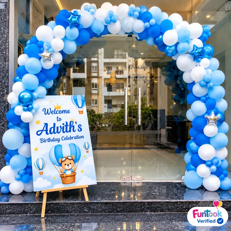 Hot Air Theme Birthday Decoration  2