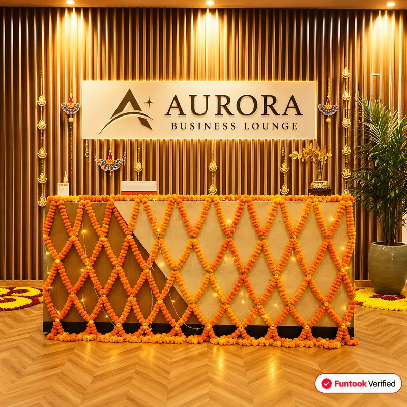 Diwali Reception Decoration for Office 1